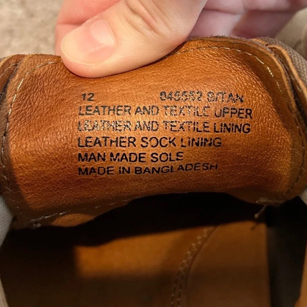 Venturini Mens Brown Suede Textile Chukka Boots TAN Mens Size 12‎ Shoes #2227
